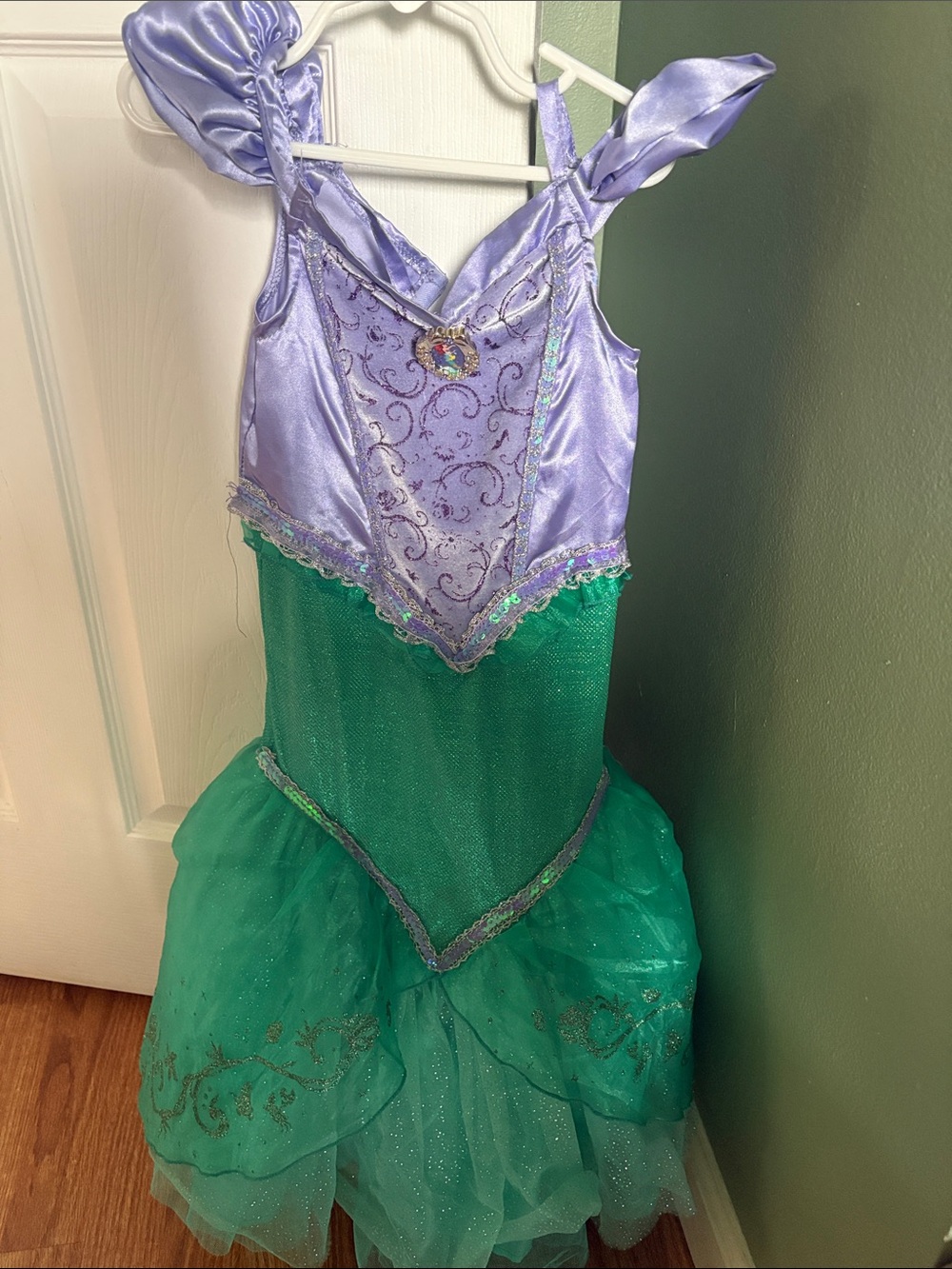 Disney Arial Purple and Green Princess Costume Dress